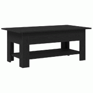 VidaXL Table basse Chêne noir 102 x 55 x 42 cm Bois d'ingénierie Modèle Boréal Design - 862711