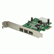 Adaptateur de Carte PCI Express FireWire 3 ports 2b 1a 1394 - Carte PCIe FireWire 800 / 400 1394 FW_0