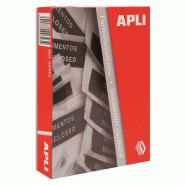 Apli Boîte de 100 pochettes adhésives 'Documents ci-inclus' 240x140, marquage sur fond rouge - 8410782014676
