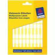 AVERY Étiquettes haltère, dimensions:(B)49x(H)10mm - 4004182033357