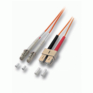 Câble Patch FO duplex 50/125µm LC/SC, orange, 10 m