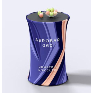 Comptoir d'accueil noir - AEROBAR 060 Comptoir d'accueil noir - AEROBAR 060