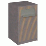 Comptoir Vertigo H T01naturel solo L60cm 1 tabl.Couliss.2tabl.Amovibles - béton