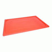 Couvercle Polypropylène Clippé GN 1/1 - HACCP Rouge - Gastroland - rouge plastique polypropylène 3701666009419