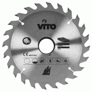 Lame de Scie Circulaire Diam 185mm Alesage 20mm 24 Dents Epaisseur 2.0mm VITO - gris 5604612679019