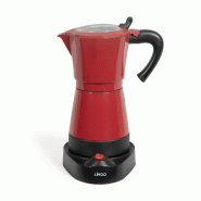 LIVOO Cafetière Italienne électrique 6 Tasses Rouge DOD117RC - rouge 3523930103032
