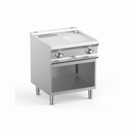 Plancha électrique - 1/2 lisse et 1/2 rainurée, plaque chrome - FTBE77ALRC_0