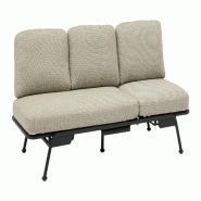 Proloisirs Sofa/Lit Sunset Alu Graphite - gris multi-matériau PB35