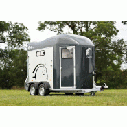 Van à chevaux GOLD 3 - Suspension PULMANN - 2 Places avec casier sellerie RTM - PTAC 1100 à 2600 kg - Aluminium - 3.2 x 1.67 m H = 2.35 m - Reference TOURING-COUNTRY