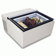 Vitrine à creme glacée a poser blanc s'ouvre du côté client - P7292.0015_0