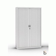 Armoire haute à portes rideaux teinte unie - GAPSA - 120, Gris anthracite Armoire haute à portes rideaux teinte unie - GAPSA - 120, Gris anthracite
