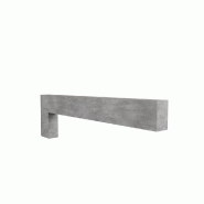 Barre horizontale Oslo avec equerre 6x10x85 cm - gris chicago