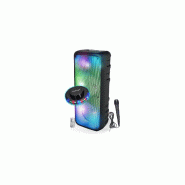 BM Sonic Enceinte Karaoké 850W Lumineuse - Inovalley - KA25-fire - Bluetooth V5.0 - 64 Cm -Noir- USB - Télécommande, SONO DJ, Lumière LED - 366663