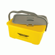 Seau laveur de vitres Ettore jaune 10L - très léger avec couvercle en option_0