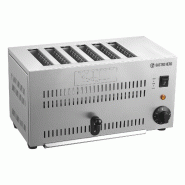 GastroHero Grille-pain à 6 fentes - inox ET6M