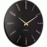 Horloge murale en métal Esmerado 40 cm noir Karlsson - noir 8714302770784 Horloge murale en métal Esmerado 40 cm noir Karlsson - noir 8714302770784