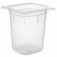 METRO Professional Récipient GN 1/6, 200 mm, polypropylène - transparent plastique polypropylène 96019