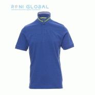 Polo de travail homme à manches courtes en coton - Nautic Payper - rayures contrastées et fluorescentes_0