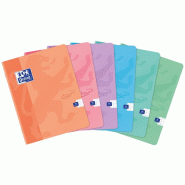 Oxford Lot de 40 Cahier Touch piqué 17x22, 96p./48 feuilles 90g/m², Séyès, coloris assortis (6) - 3020120135564