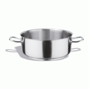 Pujadas casserole 40 cm. 19,5 l. Basse acier inoxydable sans couvercle - acier 84216612174080
