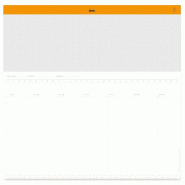 RHODIA Sous-main semainier A2, 30 feuillets microperforés 80 g/m², imprimés agenda perpétuel - blanc 194042C