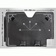 WEDO Conférencier Elegance, format A4, simili cuir, noir - 5874901