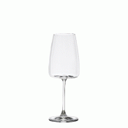 Zafferano Lot De 6 Flûtes À Champagne Collection Altopiano En Verre Sonore Supérieur Transparent 42 Cl - Design Élégant Pour Toasts De Qualité -