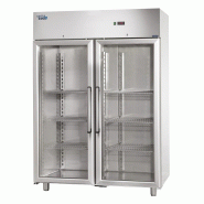 Armoire inox positive GN 2/1 1400L 2 Portes vitrées 230V SOFRACOLD Sofraca