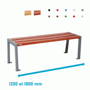 Banquette SILAOS bois et acier