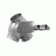 Boîtes à clapet avec collet, asymétrique - Vérin linéaire - Commande électrovanne - Diamètre 100 à 400 mm