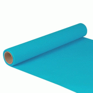 Chemin de table en tissu "ROYAL Collection" 5 m x 40 cm turquoise (6 unités) PAPSTAR - bleu papier 82210