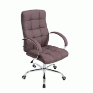 CLP Fauteuil de bureau Mikos Tissu Marron - marron textile 191685803 CLP Fauteuil de bureau Mikos Tissu Marron - marron textile 191685803