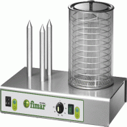 Cuiseur de hot-dogs en acier inoxydable avec panier bain-marie. Dimensions 480x300x350(h) mm. FIMAR Modèle WD3 - 952