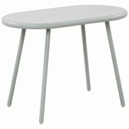 Décoshop26 - Table basse ovale intérieur / extérieur en polypropylène recyclé couleur turquoise 80 x 45 cm 10_0009236 - 3000267074544
