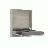 Itamoby Lit double escamotable en cachemire Kentaro 160 - gris 8050598901373