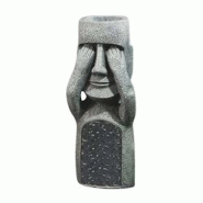 Jardinière Moai en polyrésine Ne voit pas Hanah Home - gris 8684282698555 Jardinière Moai en polyrésine Ne voit pas Hanah Home - gris 8684282698555