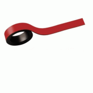 MAUL Lot de 2 bandes magnétiques colorées 1,0 x 100 cm, coloris rouge - 4002390024525