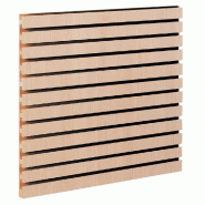 Panneau rainuré R10 - érable - L120xH120cm - épaisseur 18mm