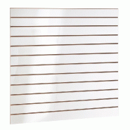 Panneau rainuré R10 L120xP120cm épaisseur 18mm - blanc laqué