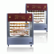Rôtissoire à méchoui 4 faces vitrées - 6 ou 12 broches - Tout inox avec économie de gaz jusqu'à 50% Rôtissoire à méchoui 4 faces vitrées - 6 ou 12 broches - Tout inox avec économie de gaz jusqu'à 50%
