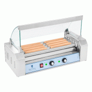 Royal Catering - Royal Catering Machine à Hot-dogs Grill saucisses 5 rouleaux en inox RCHG-5E (nombre max. De saucisses 8, 850W, 58,5x26x38cm, 2 - 42