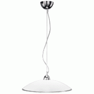 Suspension en verre 6002, lustre blanc moderne, E27, max. 60 W, Ø45 cm, hauteur réglable jusqu'à 120 cm, intérieur - Perenz - blanc 6002