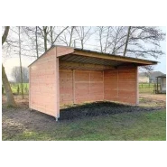 Abri de prairie 3 x 6 m en bois Douglas - Référence ABR002_0