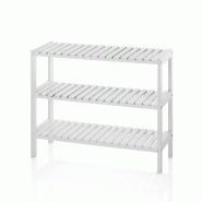 AQA Design Étagère/Armoire à chaussures BIN blanc en mdf laqué blanc L.70 P.26 H.58 MP02515 - blanc Bois manufacturé MP02515