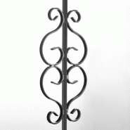 Balcon et rampe Hippocampe - main courante haute et lisse basse, barreaudage carré, finitions variées_1