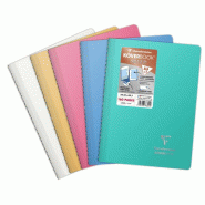 Clairefontaine Lot de 5 Cahier Kover Book Silver 21x29,7, 160p./80 feuilles 90 g/m² rel. Intégrale, couv. Métallisées assorties (5), ligné - 3037