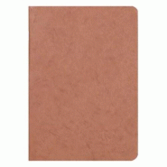 Clairefontaine Lot de 5 Carnet Age Bag A5, 96p./48 feuilles 90 g/m² piquées, couv. Coloris tabac, uni - 3329687331007