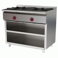 EURAST - Fourneau à gaz 2 brûleurs sur 2 étagères - 800x550x850 mm - 12,5 Kw - 33078055 - inox 33078055 EURAST - Fourneau à gaz 2 brûleurs sur 2 étagères - 800x550x850 mm - 12,5 Kw - 33078055 - inox 33078055