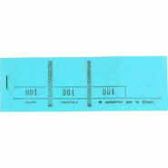 Exacompta Lot de 50 Bloc passe-partout, 4,8x15 3 volets bleu 100 feuillets - 3130630964025