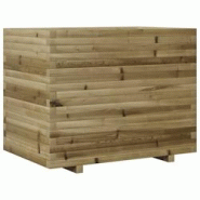 Helloshop26 - Jardinière bac lit surélevé plantes fleurs terrasse jardin 90 x 60 x 72 cm bois de pin imprégné marron 02_0038035 - 3000214030135 Helloshop26 - Jardinière bac lit surélevé plantes fleurs terrasse jardin 90 x 60 x 72 cm bois de pin imprégné marron 02_0038035 - 3000214030135
